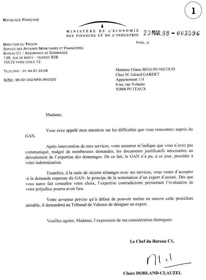 Minist�re Finances Claire Dorland-Clauzel 