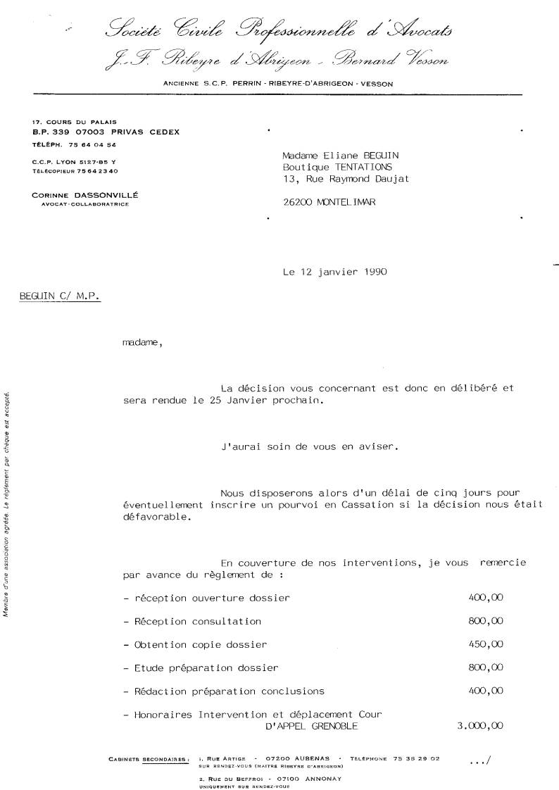 Cour de Cassation : Pourvoi N� F90-80.934 - Affaire : Faquin/Reimonen  P1