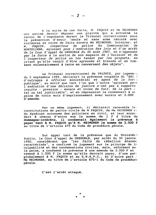 Les pages du m￯ire WAQUET ￬'appui du pourvoi n° F 90-80.934 - P2 