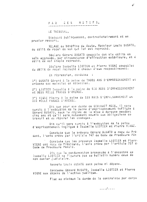 Jugement Busato/Liotier - TGI. de Valence - Page 6