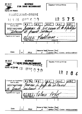 recommand� - je d�pose donc plainte contre X.